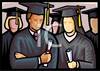 Clip Art Image: Students At Graduation